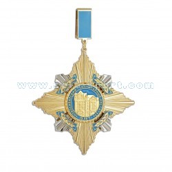 Знак на ленте 15 лет Новосибирскому гуманитарному университету